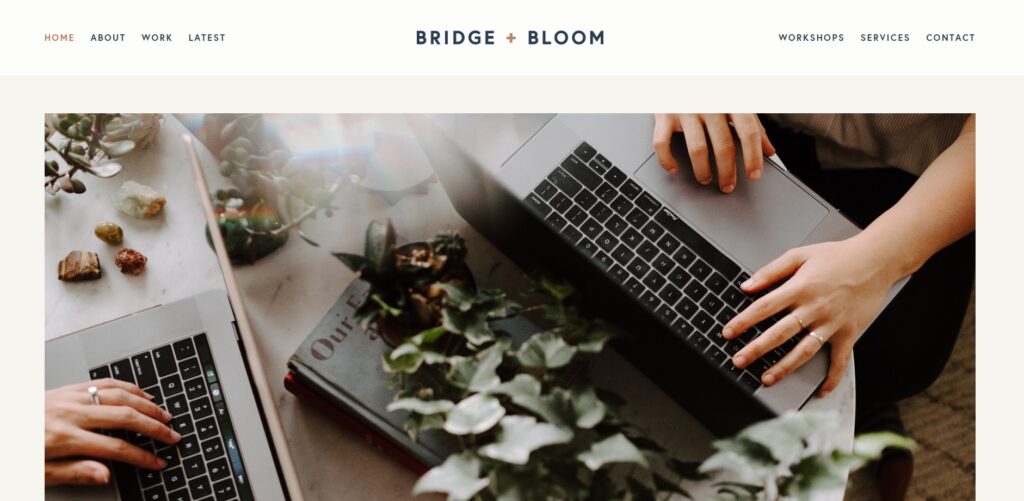 Elegant and earthy brand design studio - Bridge & Bloom