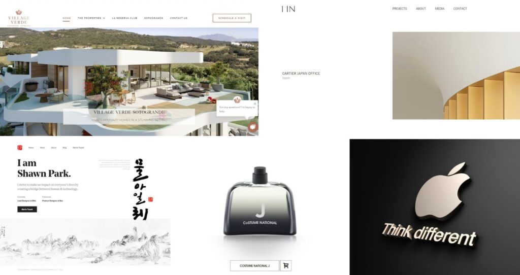 Luxury and reserved branding vision boards