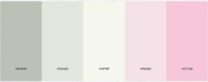 Feminine branding color palette