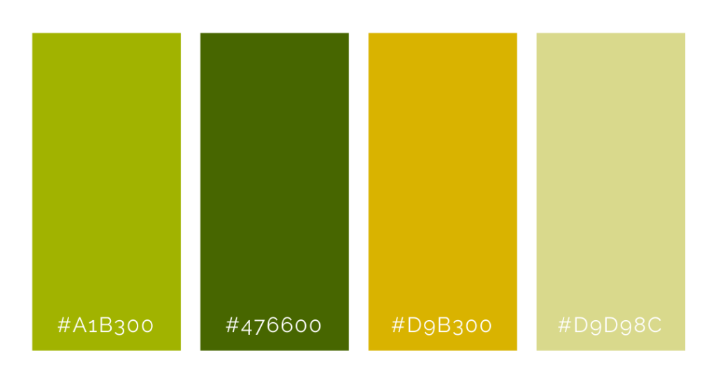 Color Palette with Olive Green