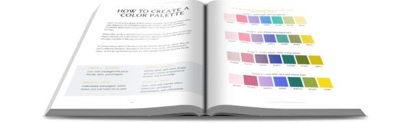 Visual brand design for creatives e-book color palettes
