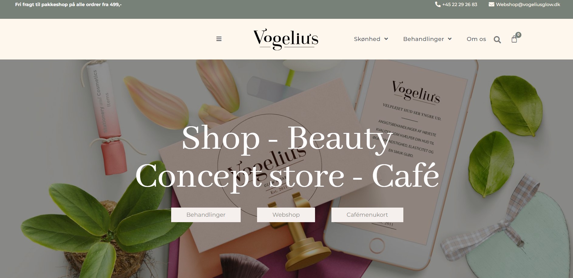 Beauty business branding - Vogelius