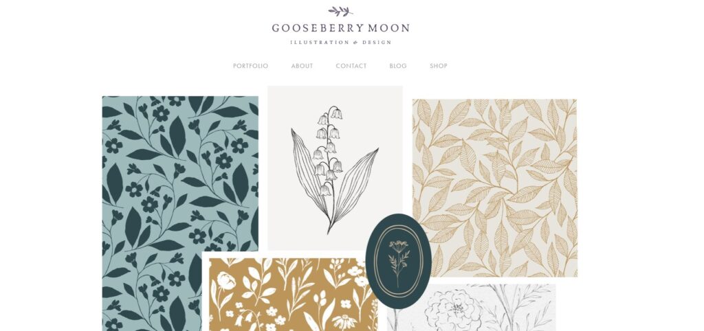 Brand illustrations - Gooseberry Moon