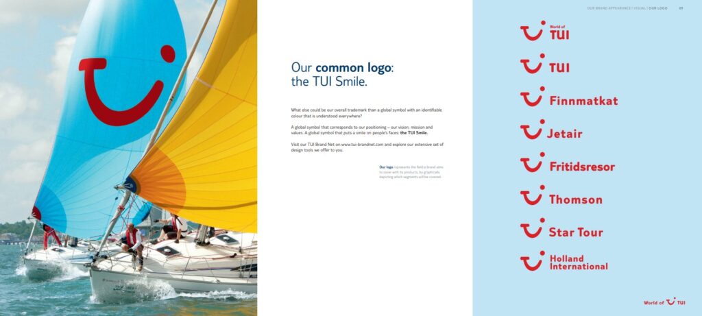 Brand imagery examples - TUI