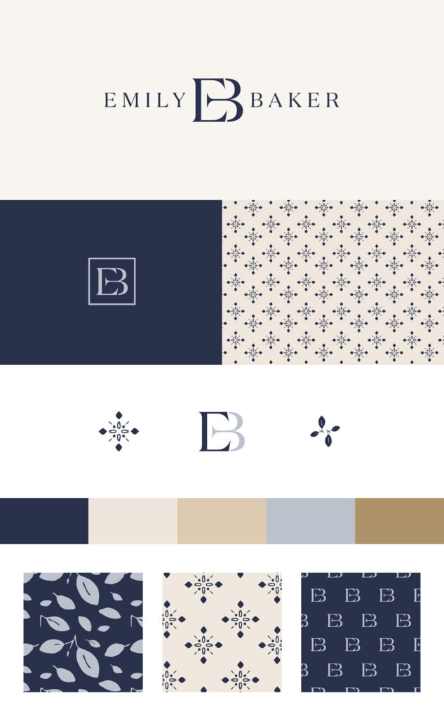 Brand pattern in Emily Baker brand identity by Spruce Rd (1)