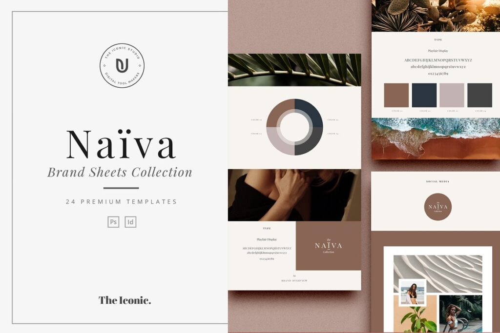 Brand styling template by The Iconic on Creative Market