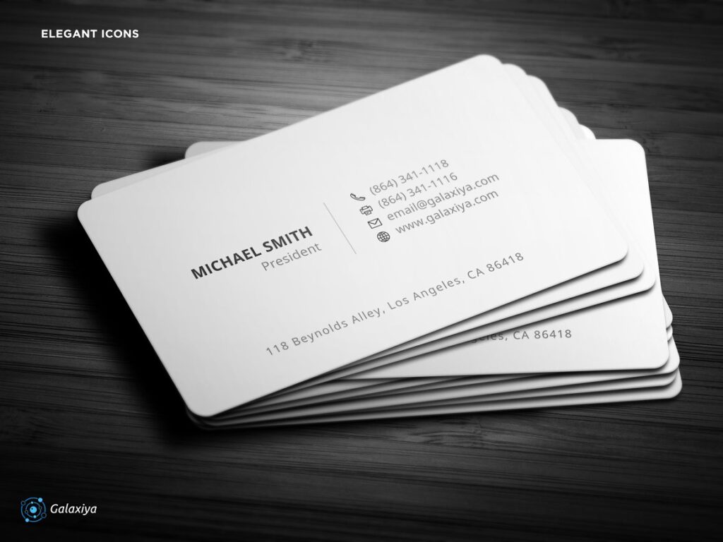 Business card design by Galaxiya on Creative Market