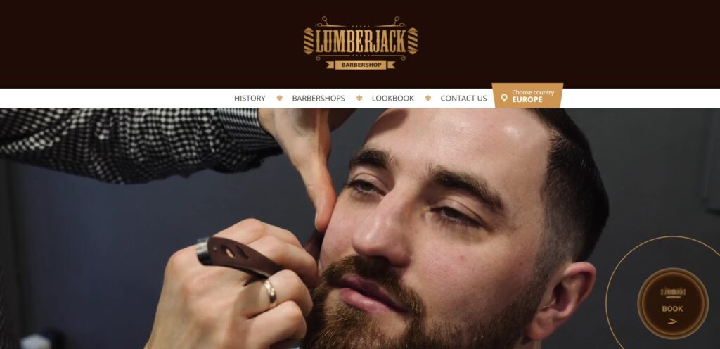 Lumberjack Barbershop beauty business branding