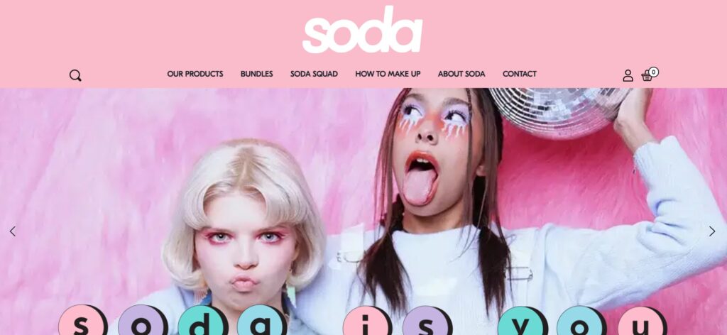 Soda makeup - a colorful brand design