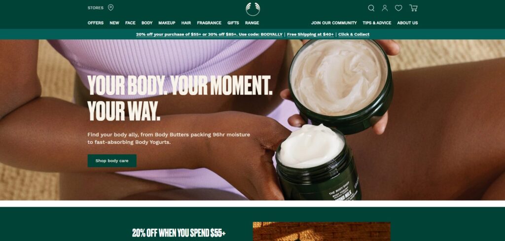 The Body Shop brand personality