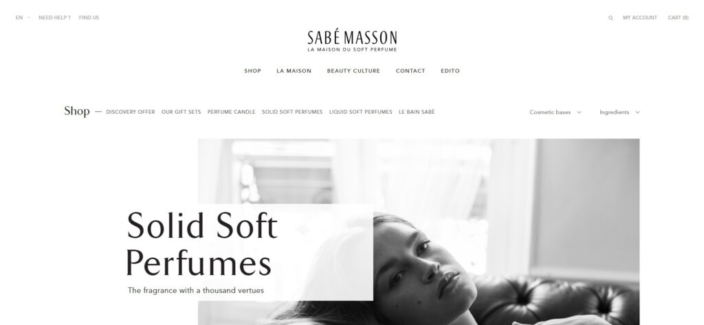 Sabe Masson elegant brand personality