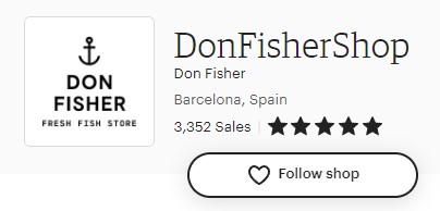 DonFisher Etsy shop branded logo