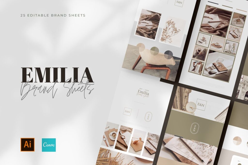 Brand Mood Board Examples by AndrewPixel