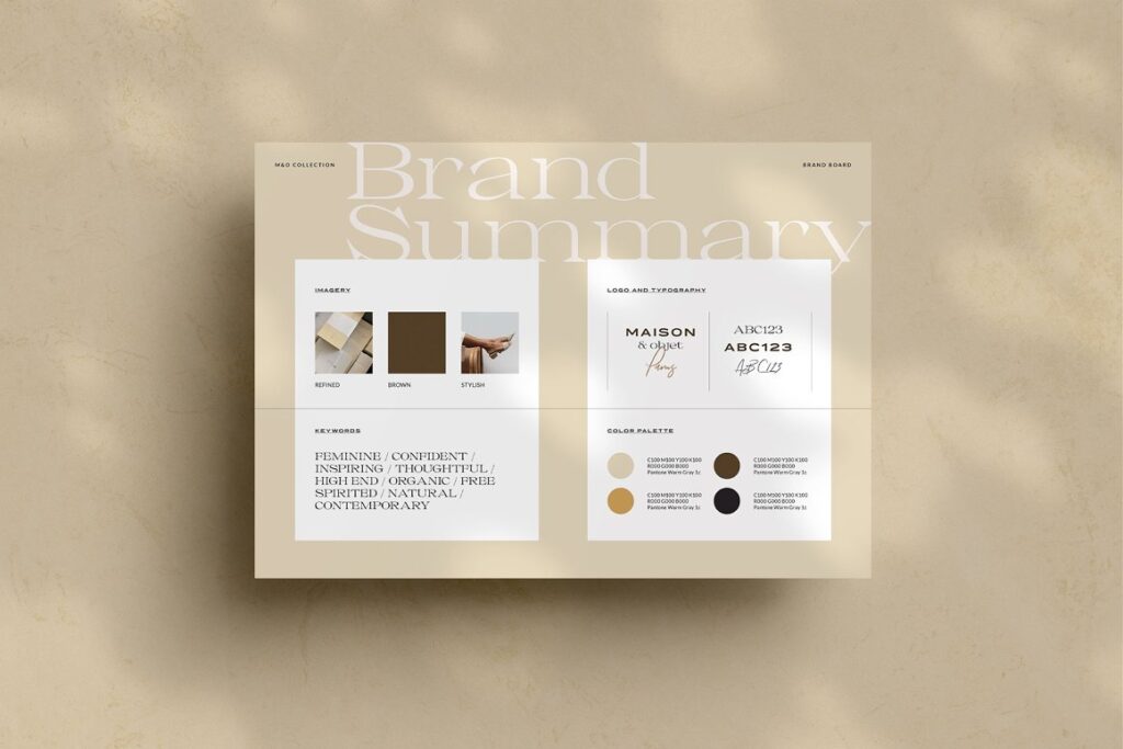 Brand boards by Moscovita Studio