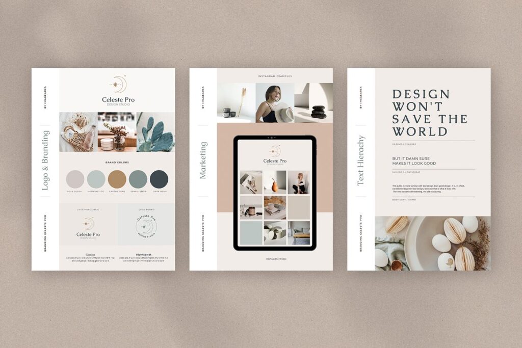 Canva Brand sheets by Imagination Area on CreativeMarket