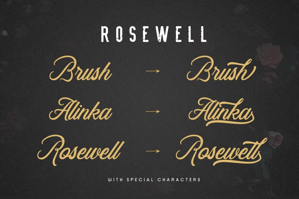 Earthy Beauty Branding Font Rosewood by Ardyanatypes