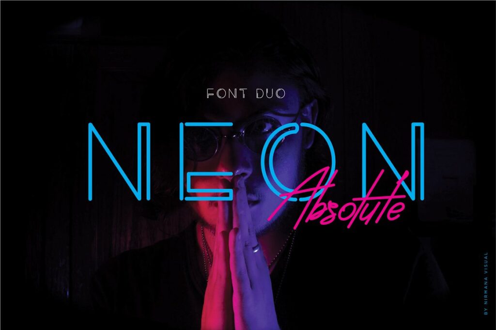 Neon Color Font Duo Absolute by Nirmana Visual