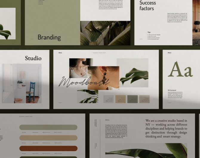 Chlovia Powerpoint visual brand consistency template Creative Market