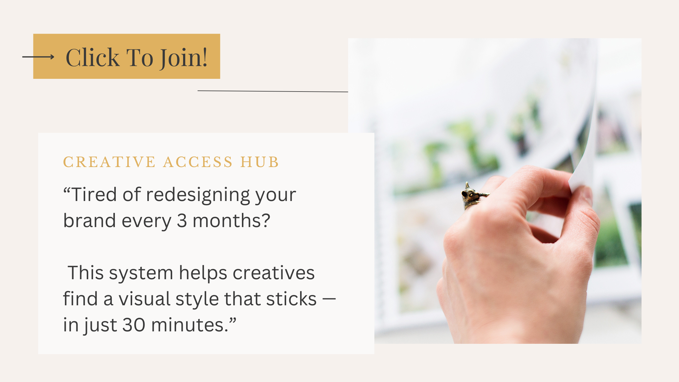 How to Create an Elegant Visual Brand 3 Creative Access Hub Banner