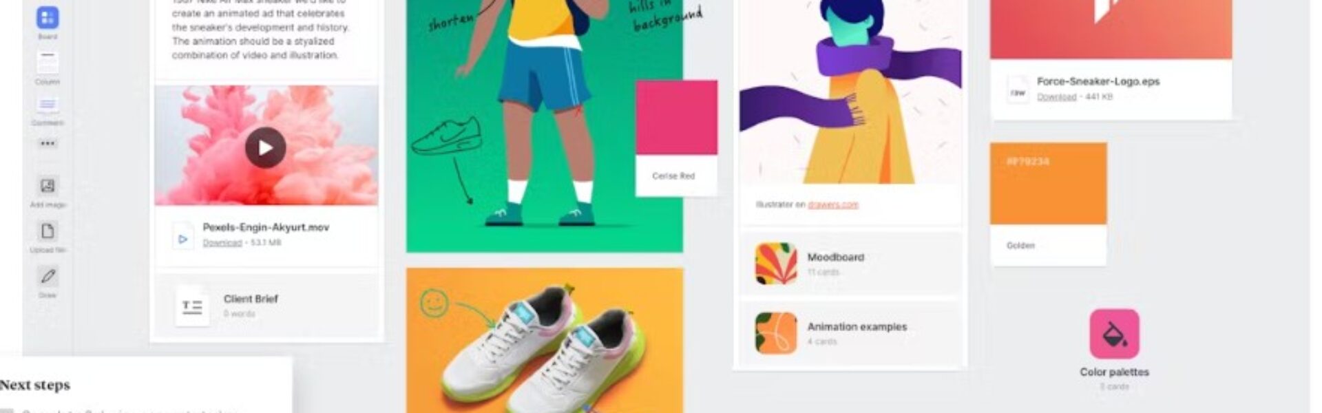 milanote - best bood board apps